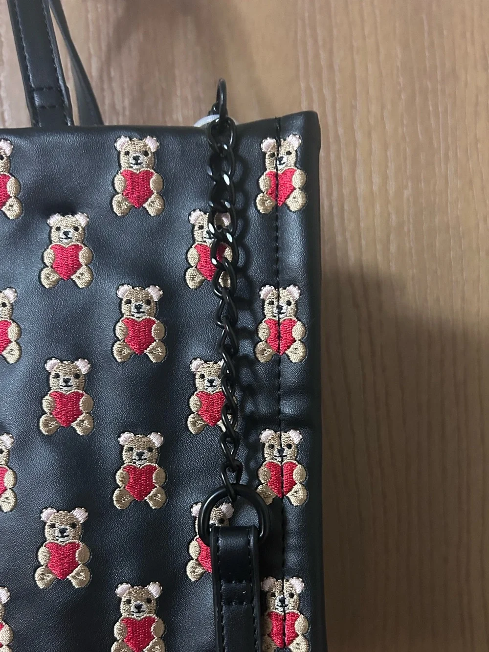 Luv Betsey by Betsey Johnson Teddy Bear Heart Satchel Crossbody Bag
